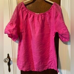 100% linen blouse from Italy